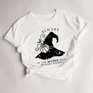 Halloween Womens T-Shirt Beware Witch