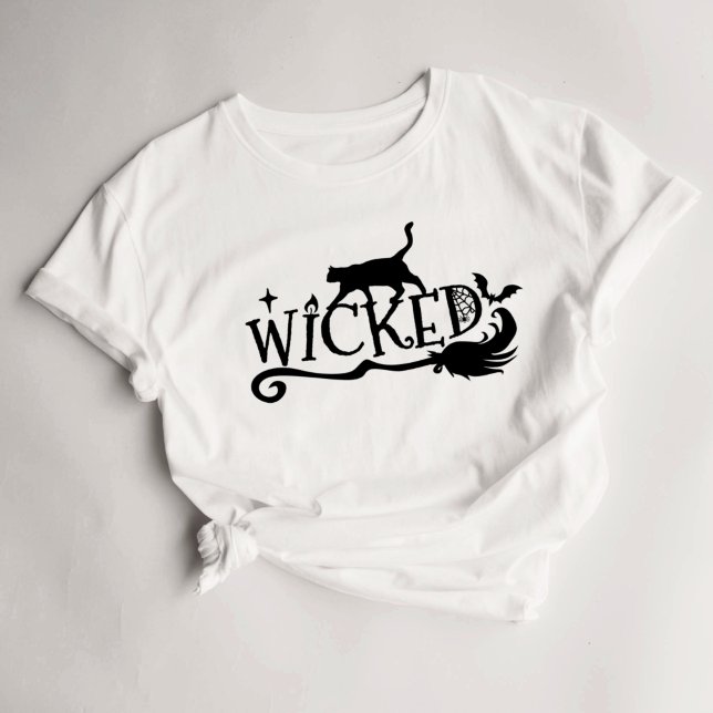 Halloween Womens Witchy Wicked T-Shirt (Skapare uppladdad)