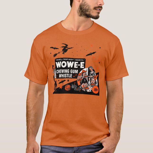 Halloween Wowe-e Whistle T-Shirt (Framsida)