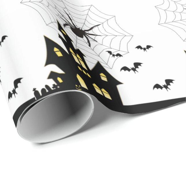 Halloween Wrapping Papper Presentpapper (Rullad Hörn)