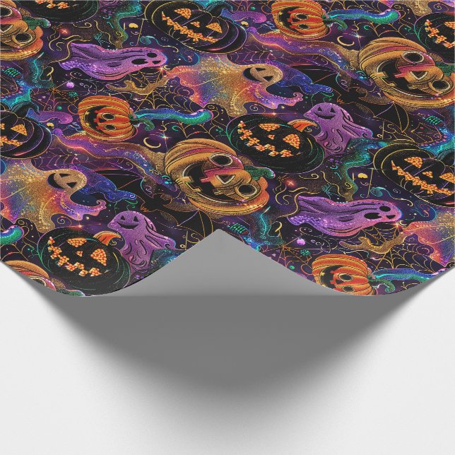 Halloween Wrapping Papper Presentpapper (Hörn)