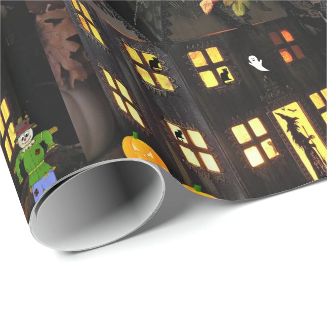 Halloween Wrapping Papper Presentpapper (Rullad Hörn)