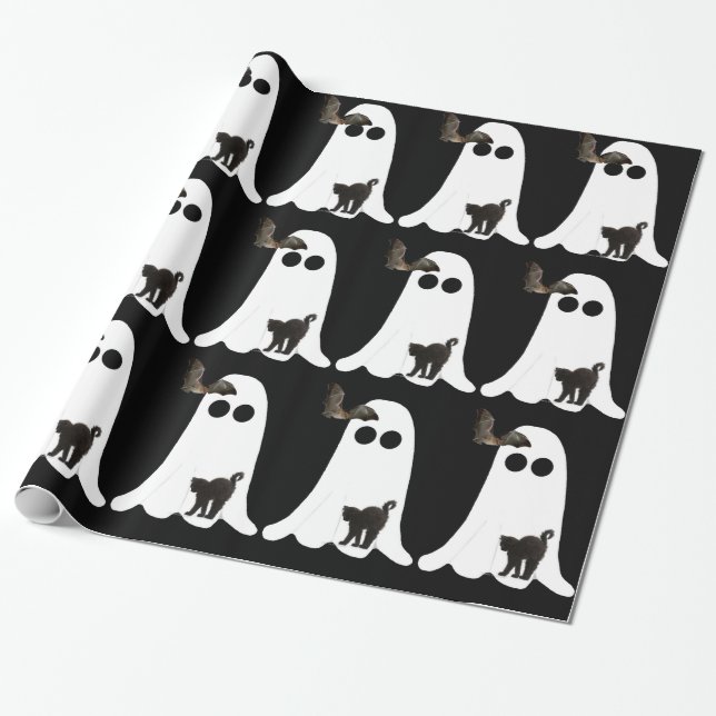 Halloween Wrapping Papper Presentpapper (Utrullad)