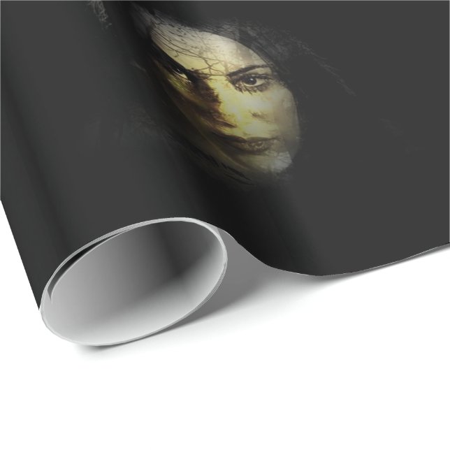 Halloween Wrapping Papper Presentpapper (Rullad Hörn)
