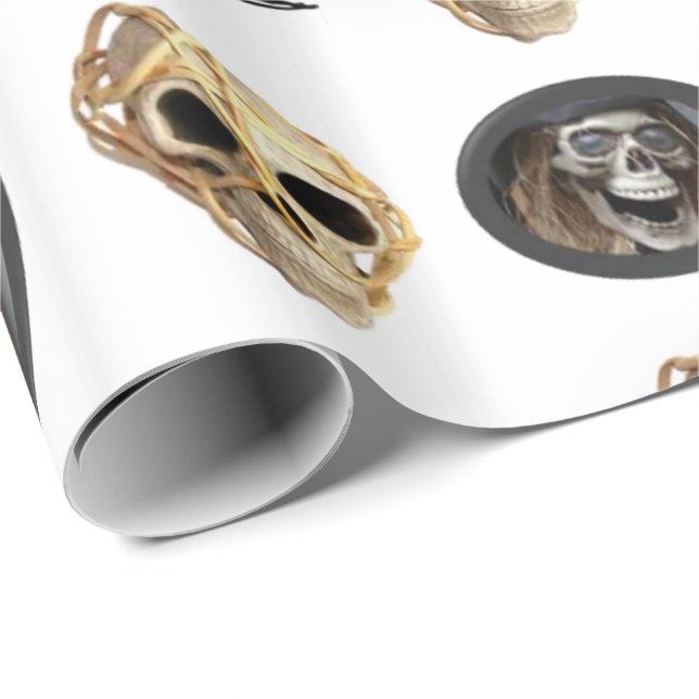 Halloween Wrapping Papper Presentpapper (Rullad Hörn)