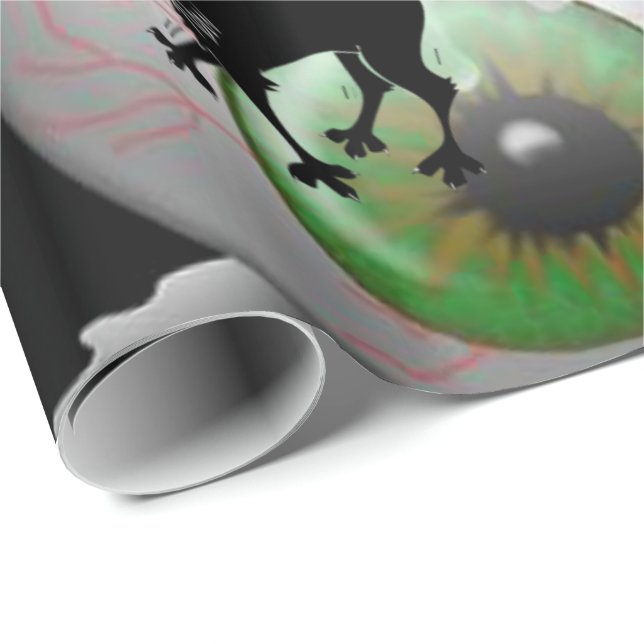 Halloween Wrapping Papper Presentpapper (Rullad Hörn)