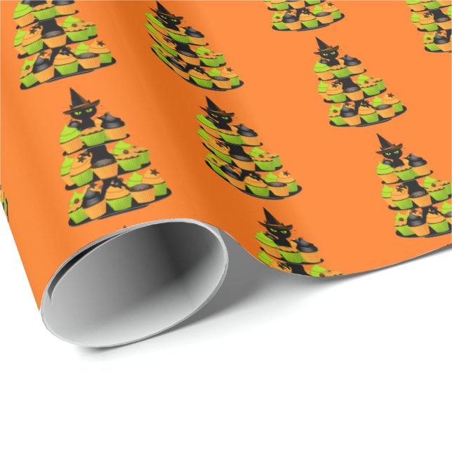Halloween Wrapping Papper Presentpapper (Rullad Hörn)