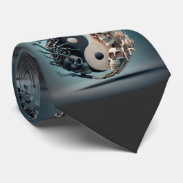 Halloween YinYang Skeleton Art Slips