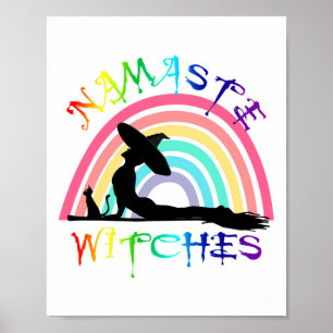 Halloween Yoga Lgbt Pride - Namaste Häxor Poster