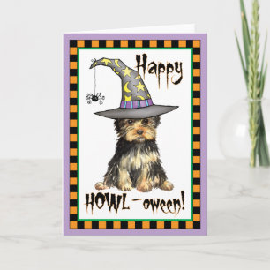Halloween Yorkie Kort