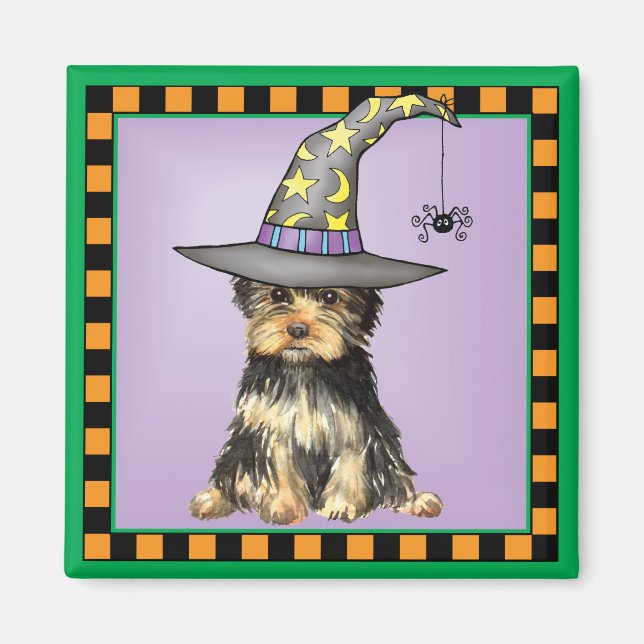 Halloween Yorkie Magnet (Framsidan)