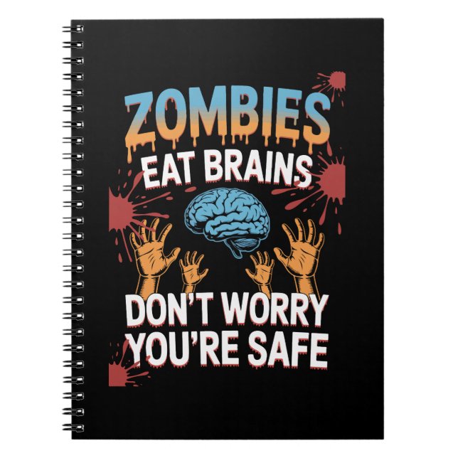 Halloween Zombie Anteckningsbok (Framsidan)