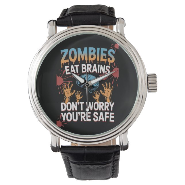 Halloween-zombie Armbandsur (Framsida)