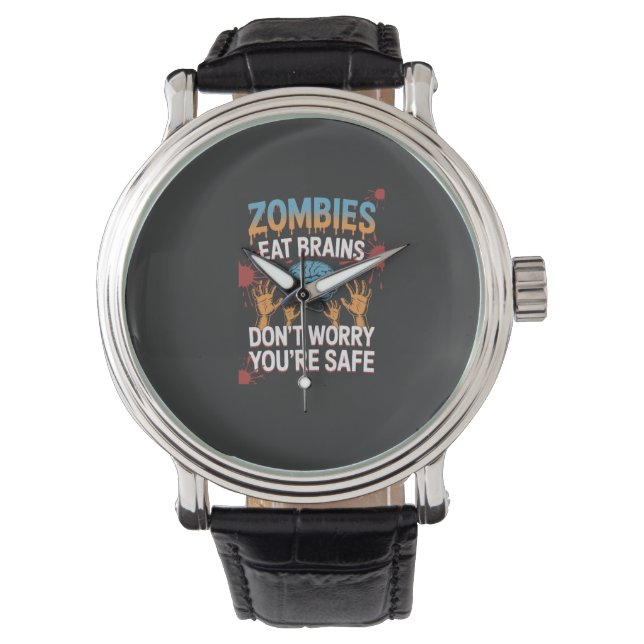 Halloween-zombie Armbandsur (Framsida)