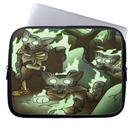Halloween Zombie Cats Laptop Fodral