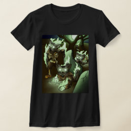 Halloween Zombie Cats T Shirt