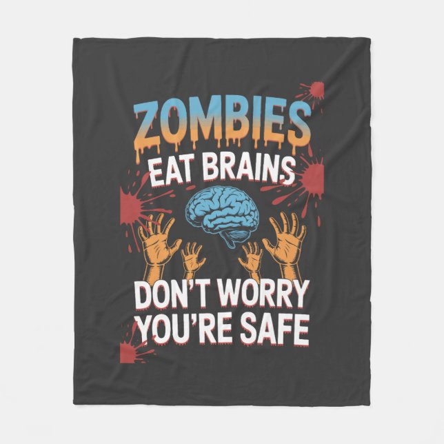 Halloween Zombie Fleecefilt (Framsidan)