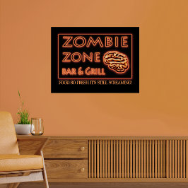 Halloween Zombie Food, så färsk att fortfarande sk Poster