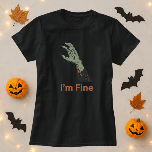Halloween Zombie Hand Horror Jag är Bra T Shirt