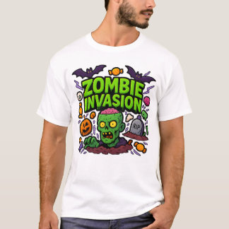 Halloween Zombie Invasion Clothes Cute Unisex T Shirt