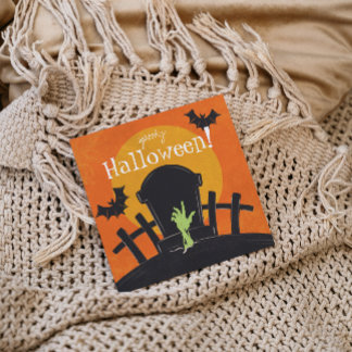 Halloween Zombie Julkort
