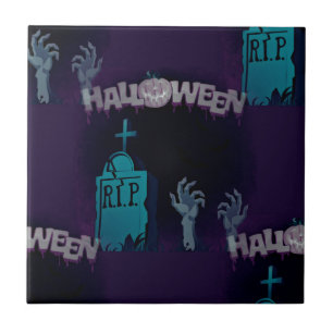halloween zombie kakelplatta