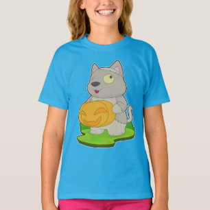 Halloween Zombie Katt T Shirt
