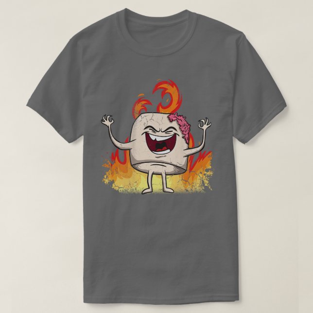 Halloween Zombie Marsh Mellow T Shirt (Design framsida)