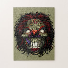 Halloween Zombie Mördare Clown Skrämmande Rolig Pussel