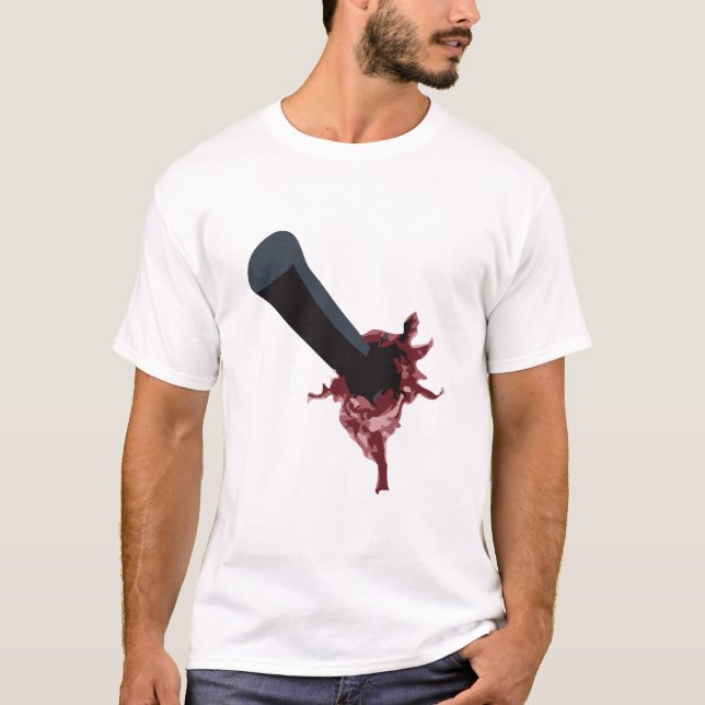 Halloween Zombie / Open Scar T-shirt (Framsida)