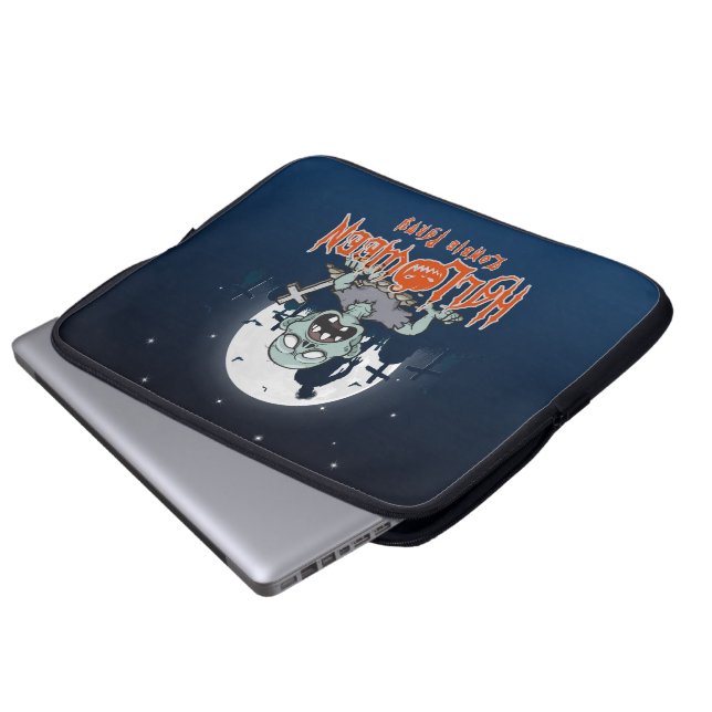 Halloween Zombie Party | 15-tums Laptop sleeve-bag Laptop Fodral (Framre botten)
