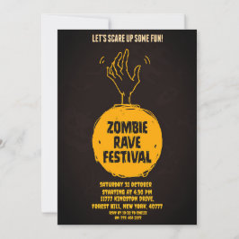 Halloween Zombie Party-inbjudan Inbjudningar