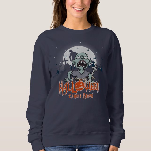 Halloween Zombie Party | Kvinnor T Shirt (Framsida)