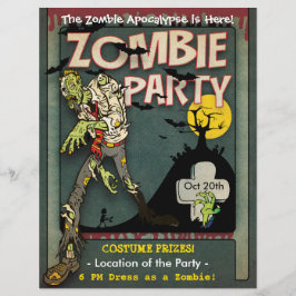 Halloween Zombie Party Reklamblad
