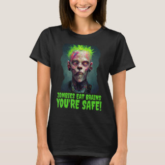Halloween Zombie Punk Horror Poster Party Costume T Shirt