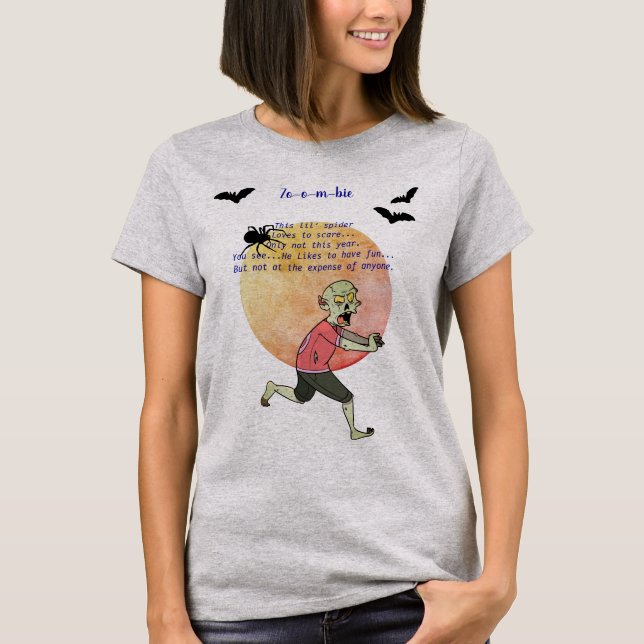 Halloween Zombie Roligt - T Shirt (Framsida)