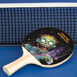 Halloween, Zombie,Skrik Från Det Purpurfärgade Slo Pingisracket