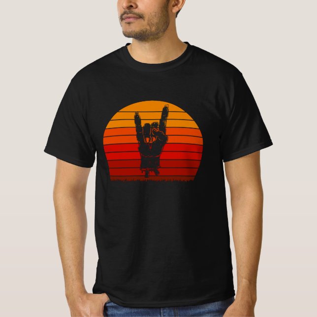 Halloween Zombie Sten Hand Bones Blood Sten på T Shirt (Framsida)