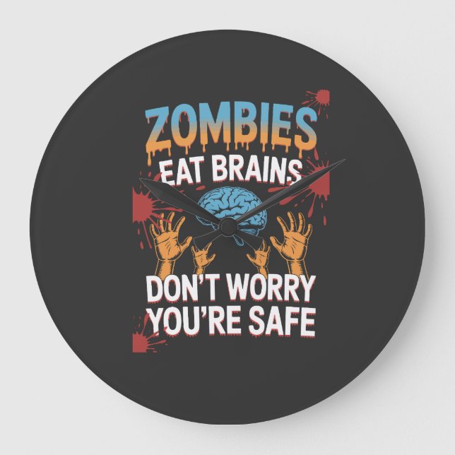 Halloween Zombie Stor Klocka (Framsida)