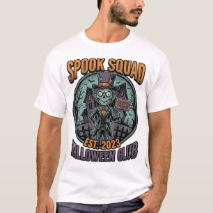 Halloween Zombie Tröja Rolig Spook Squad Graverad