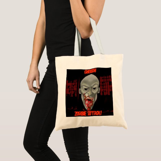 Halloween Zombie Två Tygkasse (Framsida (produkt))