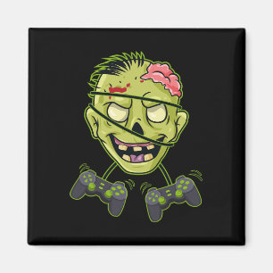 Halloween Zombie Video Gamer Controller Boys Kids Magnet