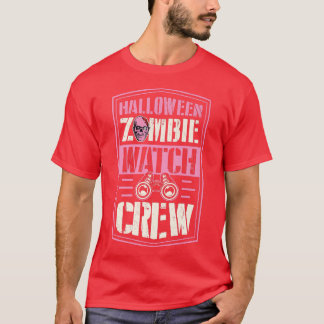 Halloween Zombie Watch Crew Funny Matching Hallowe T Shirt