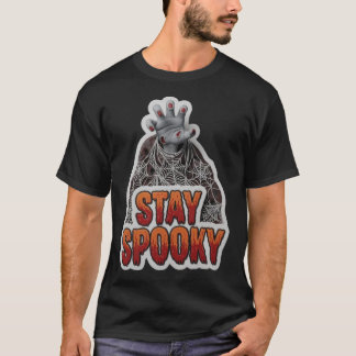 Halloween zombiehand spindelnät och Håll dig Spook T Shirt