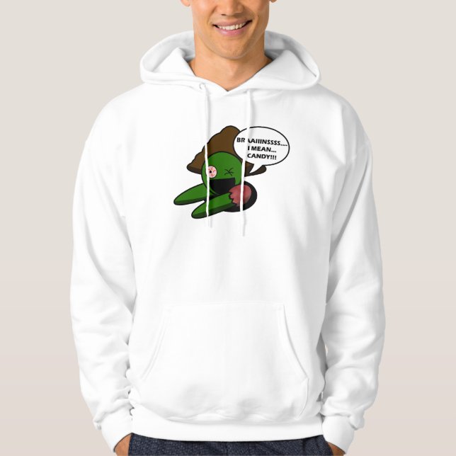 Halloween ZombieHoodie Tröja Med Luva (Framsida)