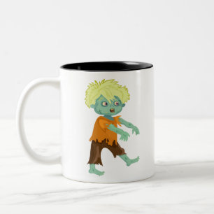 Halloween Zombiepojke Två-Tonad Mugg
