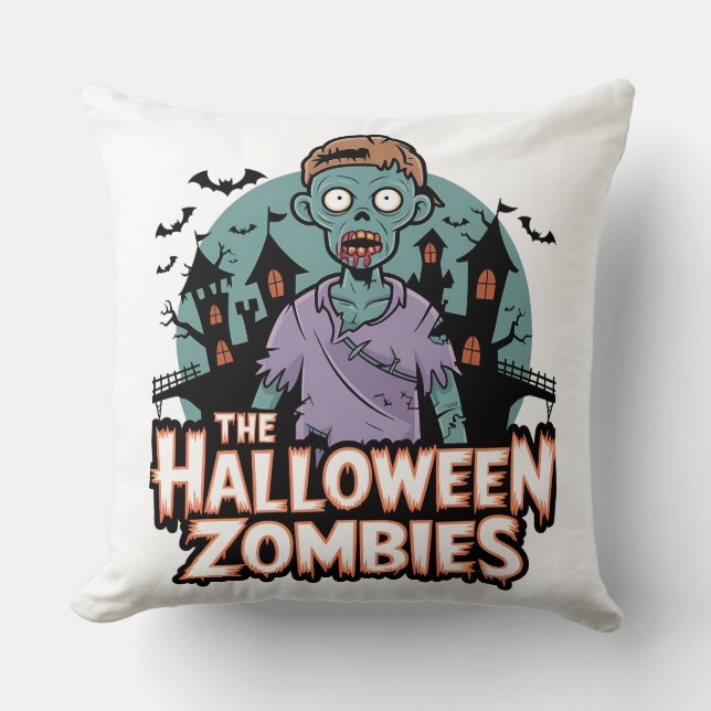 Halloween Zombies Home Dekorativ kudde: Spooky New Kudde (Framsida)
