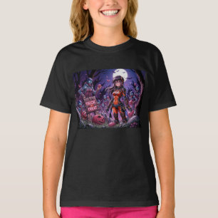 Halloween-zombies som delar ut hjärnor eller bus e t shirt