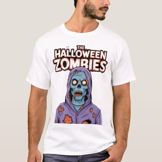 Halloween Zombies T-Shirt (Framsida)