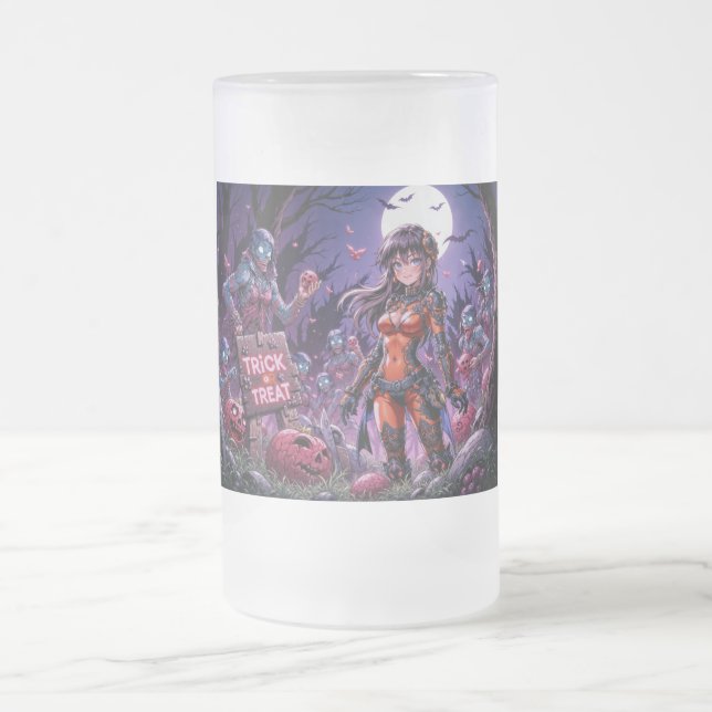 Halloween-zombies "Trick or Treat" delar ut hjärno Frostat Ölglas (Center)